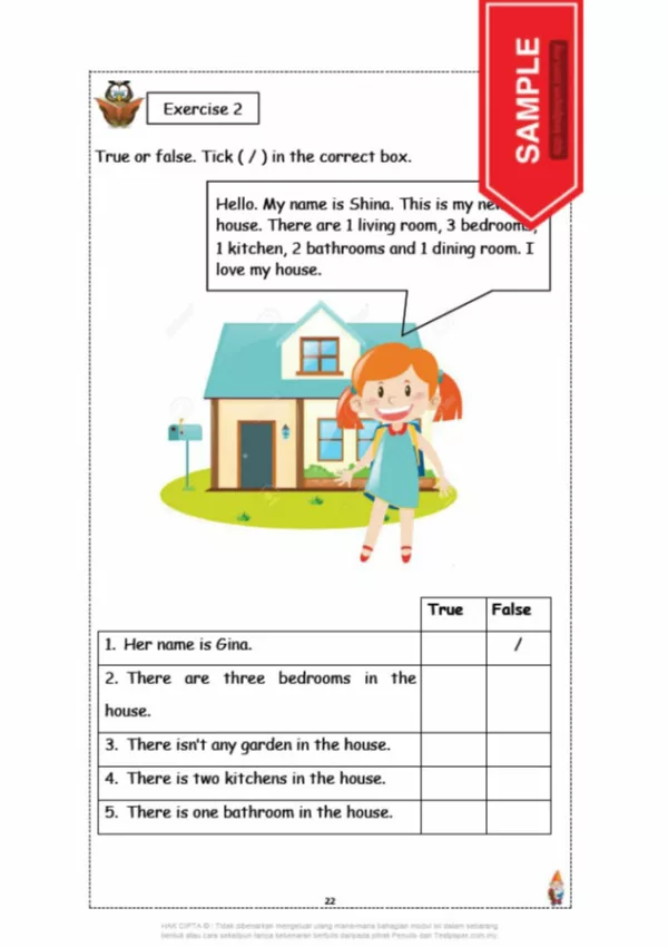 Soalan Latihan Vocabulary BI Tahap 2 CEFR