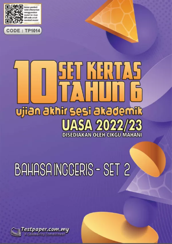 Soalan Ujian Akhir Tahun UASA Tahun 6 2022-2023