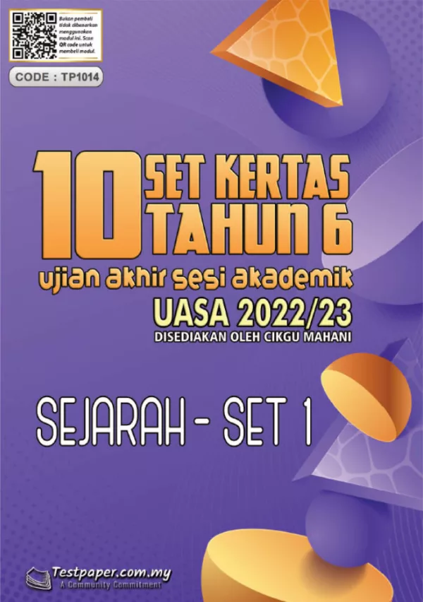 Soalan Ujian Akhir Tahun UASA Tahun 6 2022-2023