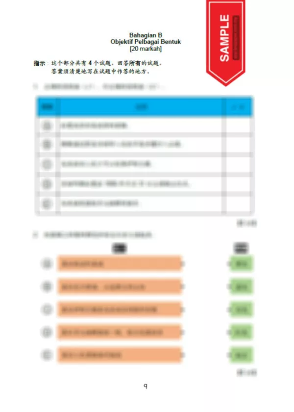 Soalan Ujian Akhir Tahun Sejarah Tahun 5 SJKC 2023