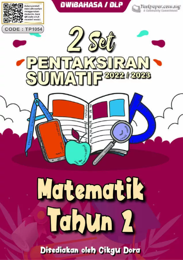 Soalan Ujian Sumatif Matematik Tahun 2 2023 DLP