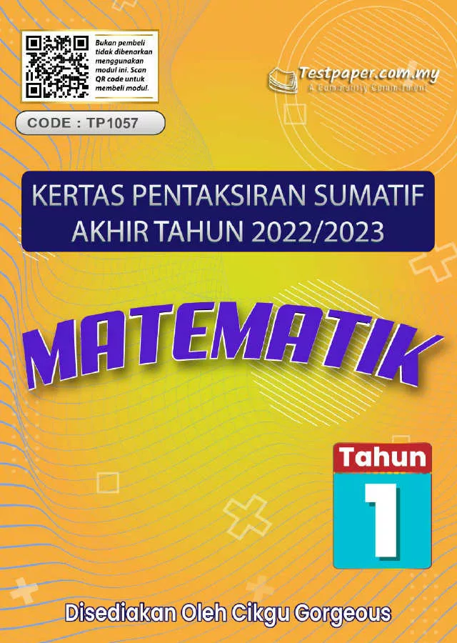 Soalan Ujian Sumatif Matematik Tahun 1 2023