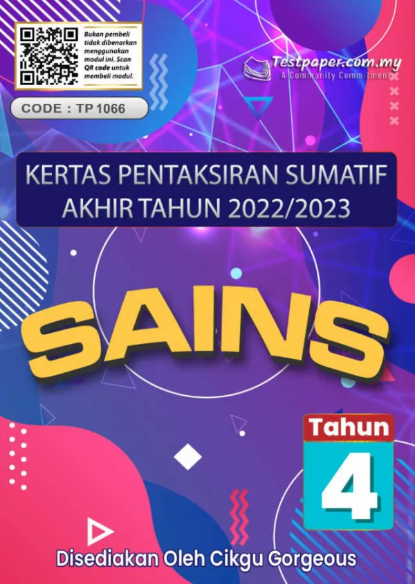 Ujian Akhir Tahun Sains Tahun 4 2023 UASA