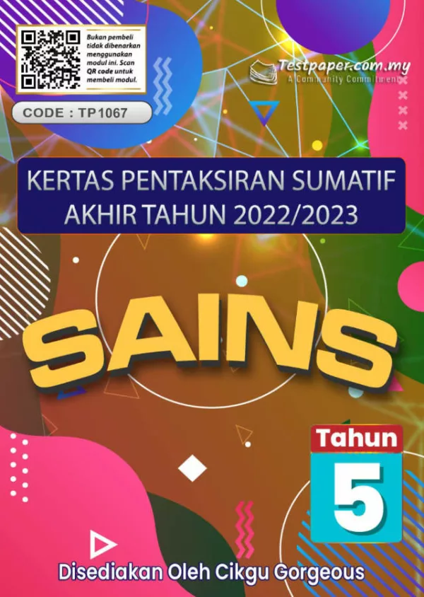 Ujian Akhir Tahun Sains Tahun 5 2023 UASA