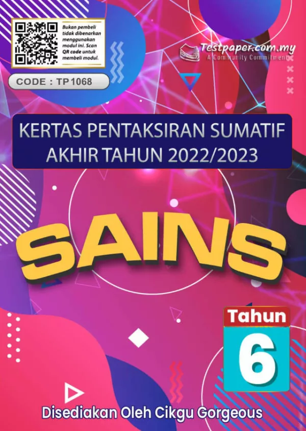 Ujian Akhir Tahun Sains Tahun 6 2023 UASA