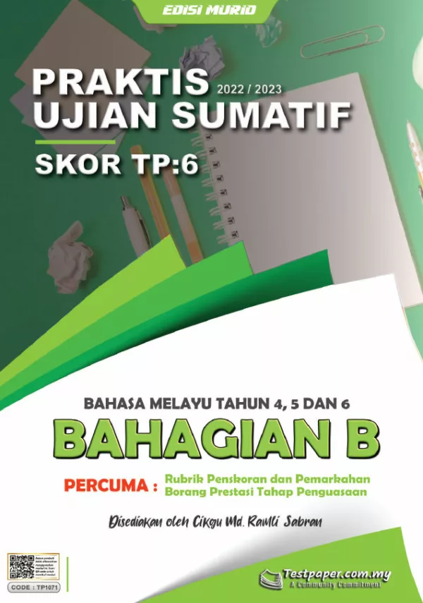 Soalan Latihan Bahasa Melayu Bahagian B Tahap 2 UASA