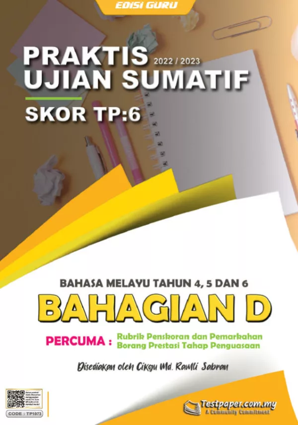 Soalan Latihan Bahasa Melayu Bahagian D Tahap 2 UASA