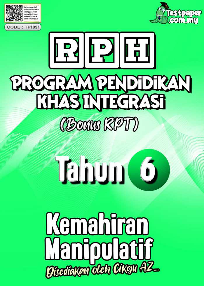 RPH dan RPT PPKI Kemahiran Manipulatif Tahun 6 TS25