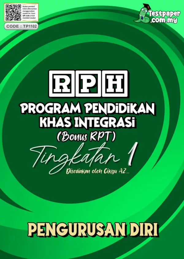 RPH dan RPT PPKI Pengurusan Diri Tingkatan 1