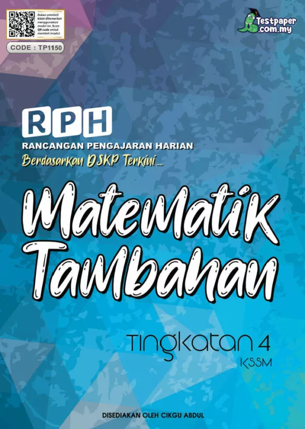 RPH Matematik Tambahan Tingkatan 5 KSSM