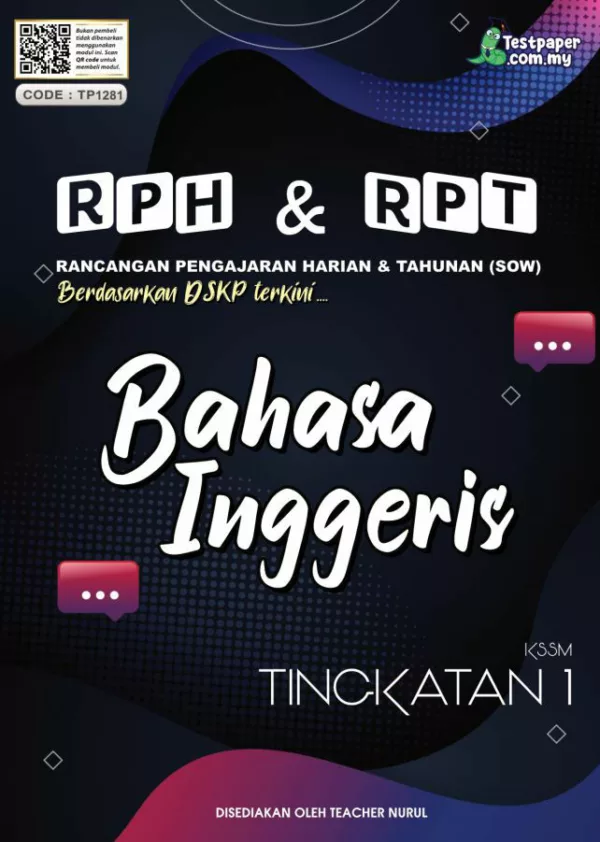 RPT dan RPH Bahasa Inggeris Tingkatan 1