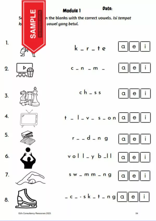 Nota dan Latihan Cara Belajar Spelling English UASA