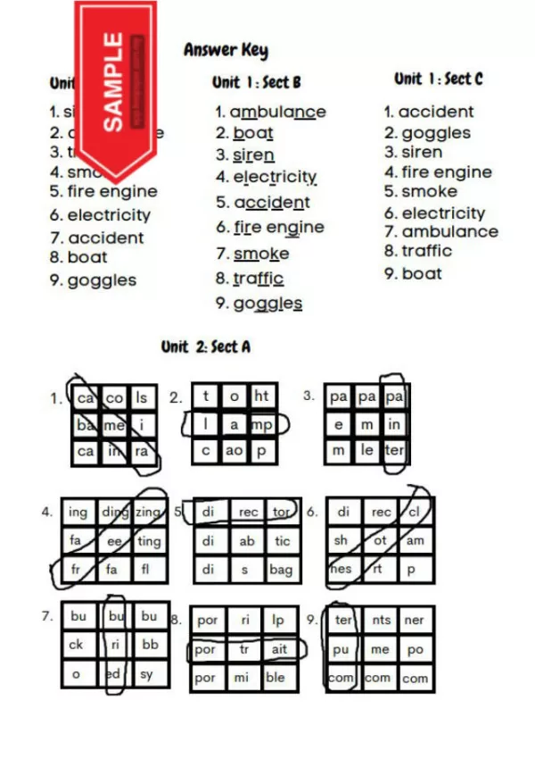 Nota dan Latihan Spelling English UASA