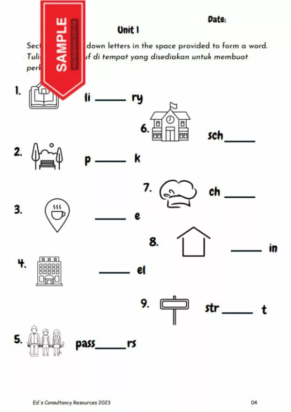 Nota dan Latihan Cara Belajar Spelling English UASA