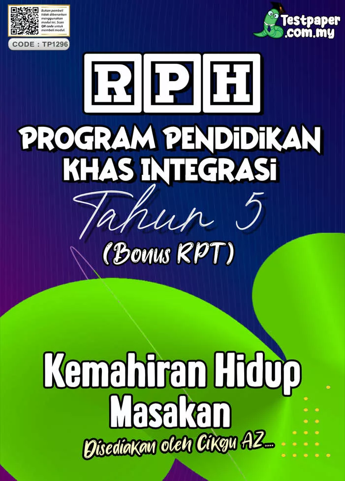 RPH dan RPT PPKI Kemahiran Hidup Masakan Tahun 5 TS25