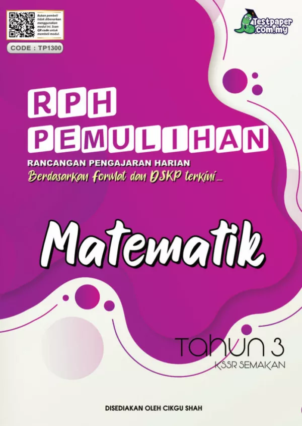 RPH Matematik Tahun 3 Pemulihan