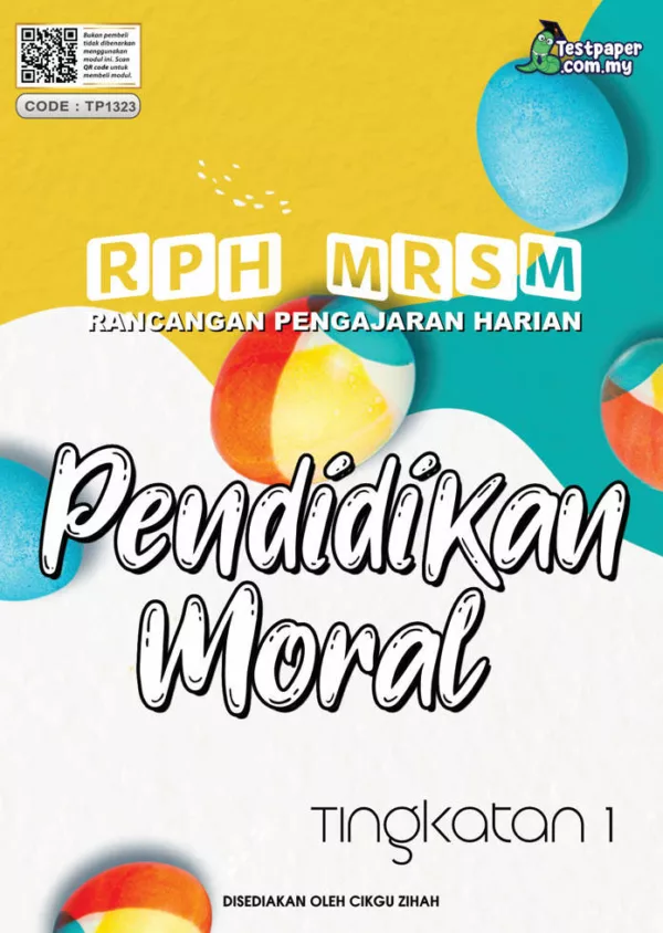 RPH Pendidikan Moral Tingkatan 1 MRSM