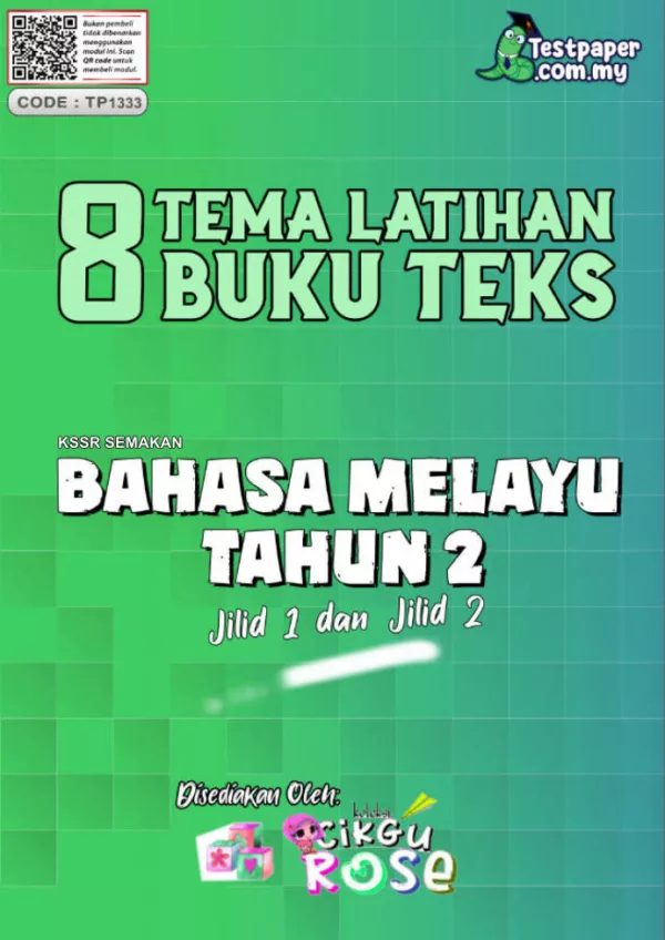 Soalan Latihan Buku Teks BM Tahun 2 Jilid 1 dan 2 KSSR