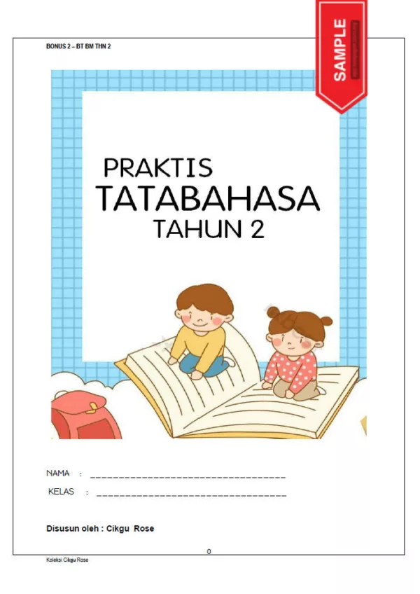 Soalan Latihan Buku Teks BM Tahun 2 Jilid 1 dan 2 KSSR