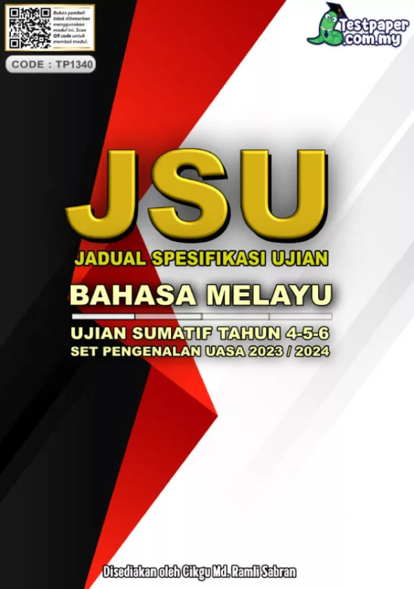 Soalan Ujian UASA Bahasa Melayu Tahun 4-6