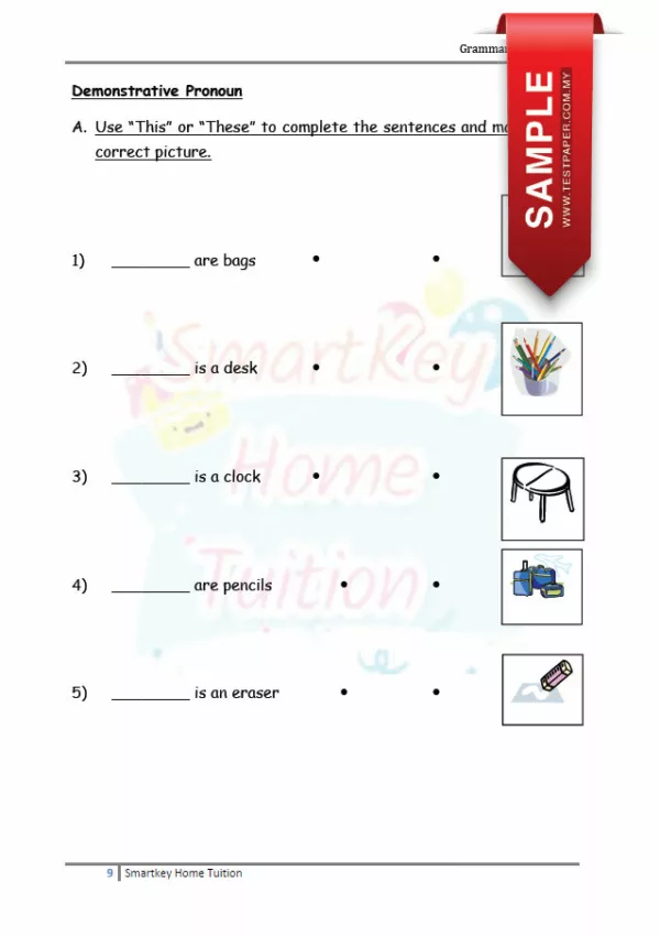 Latihan Vocabulary dan Tatabahasa BI Tahun 2