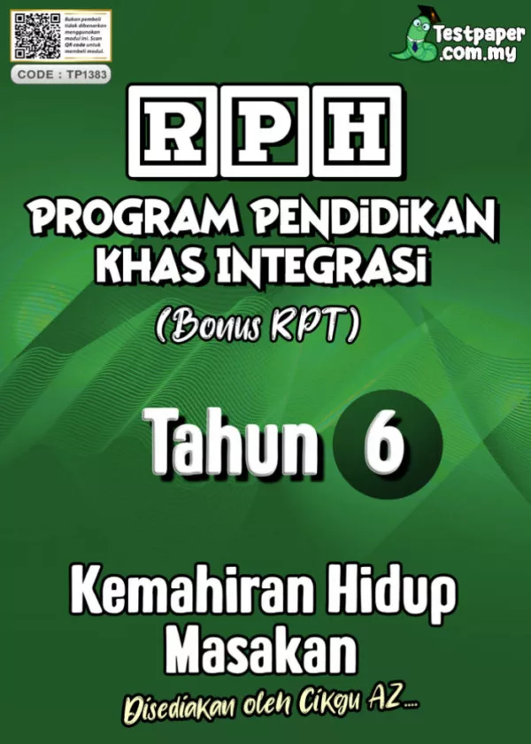 RPH dan RPT PPKI Kemahiran Hidup Masakan Tahun 6 TS25