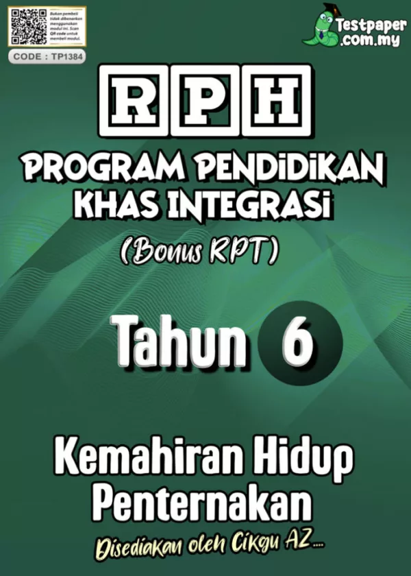 RPH dan RPT PPKI Kemahiran Hidup Pertenakan Tahun 6 TS25