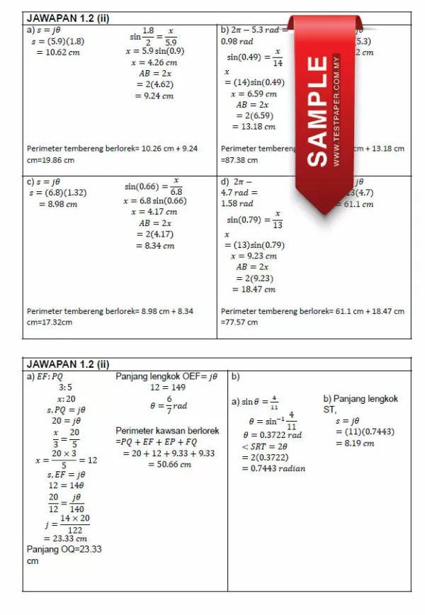 Soalan Latihan Matematik Tambahan Tingkatan 5 KSSM