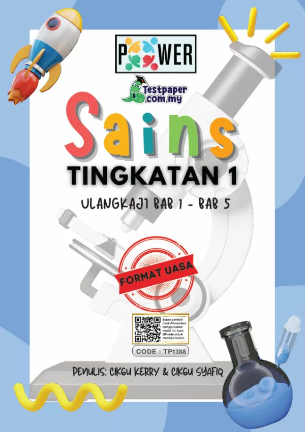 Soalan Latihan Sains Bab 1-5 Tingkatan 1 UASA