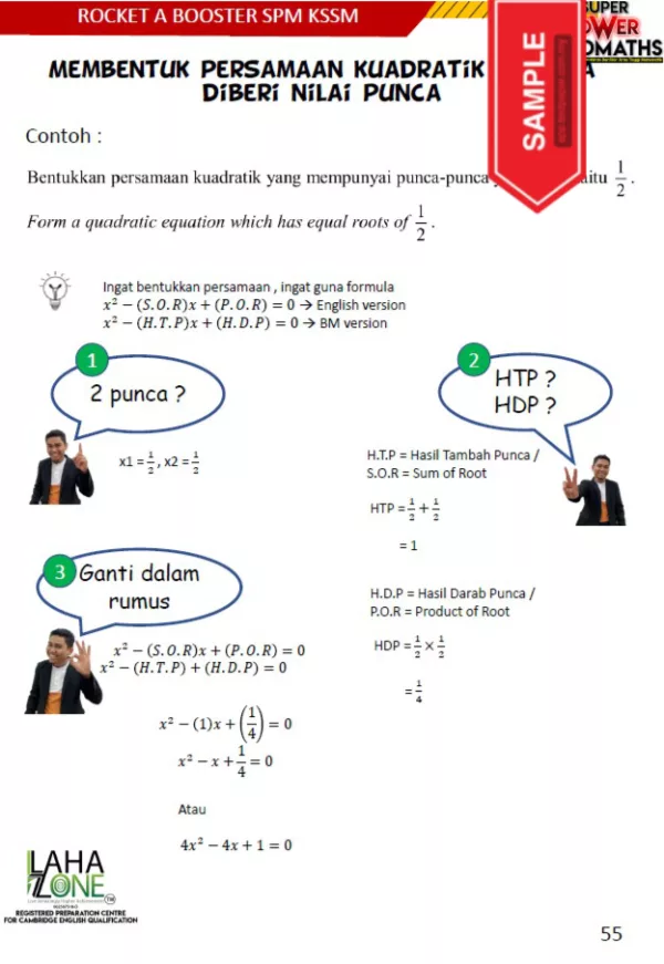 Download Nota dan Soalan Latihan Add Math SPM 1 yang Awesome