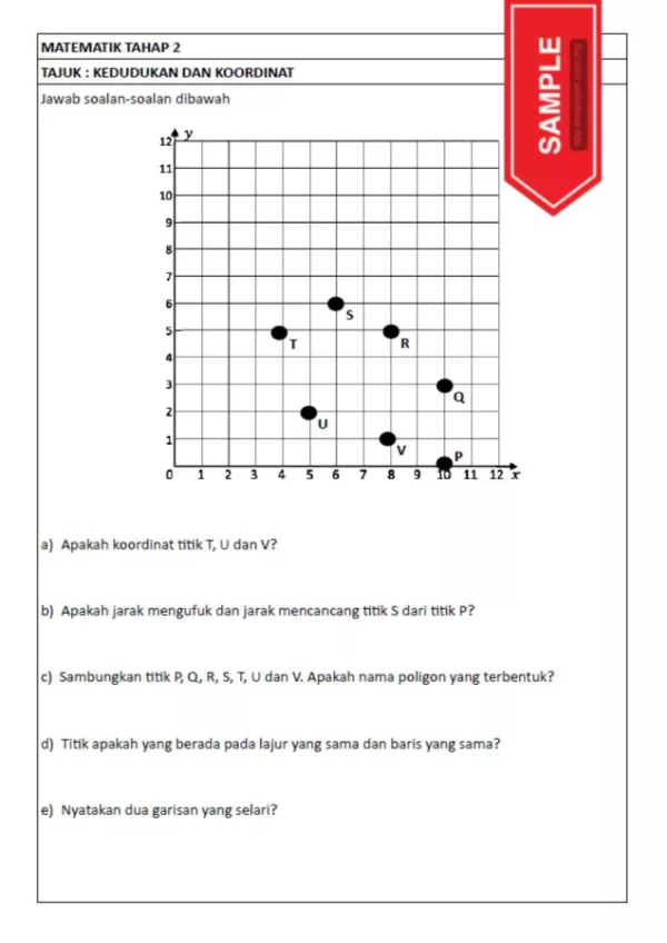 Download Soalan Latih Tubi Matematik Bab Koordinat Tahap 2 yang Sangat Interesting