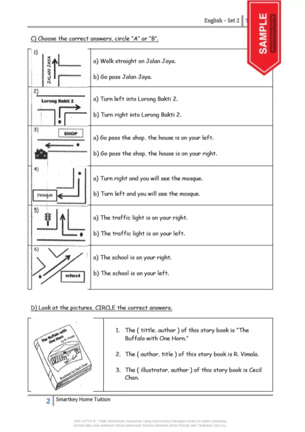 Download Bahan Soalan Latihan Bahasa Inggeris Tahun 2 yang Quality