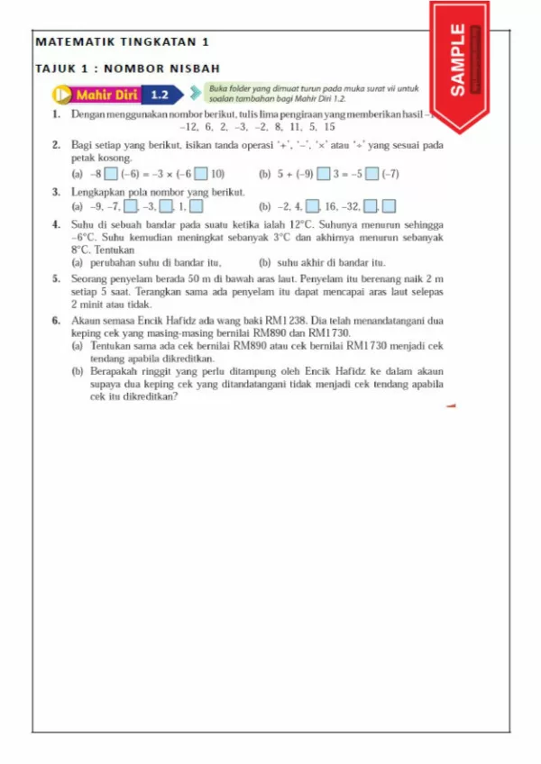 Download Soalan Latihan Matematik Tingkatan 1 Bab Nisbah KSSM yang Quality