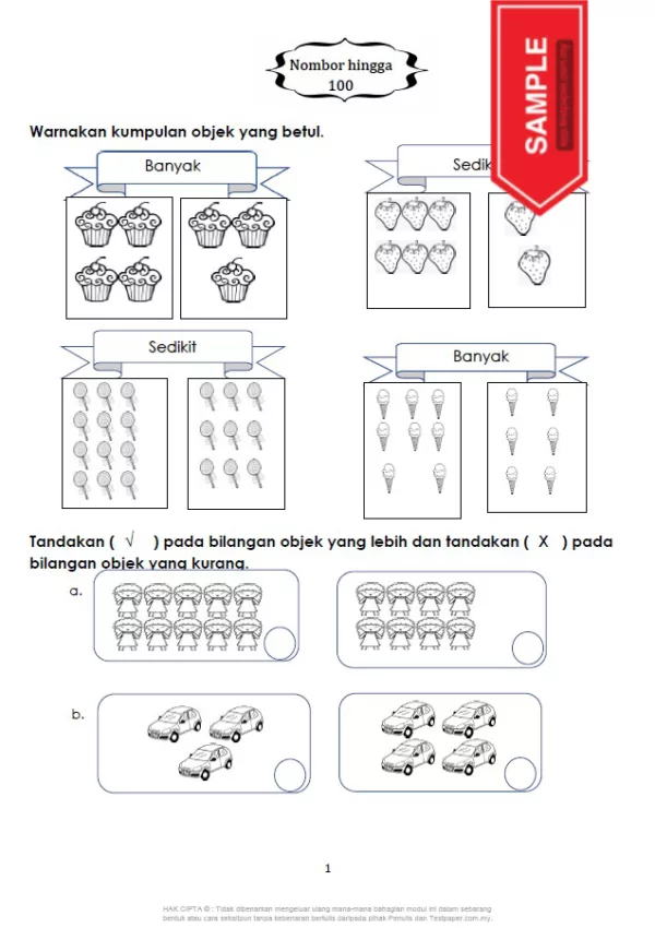 Soalan Latihan Matematik Tahun 1 Jilid 1