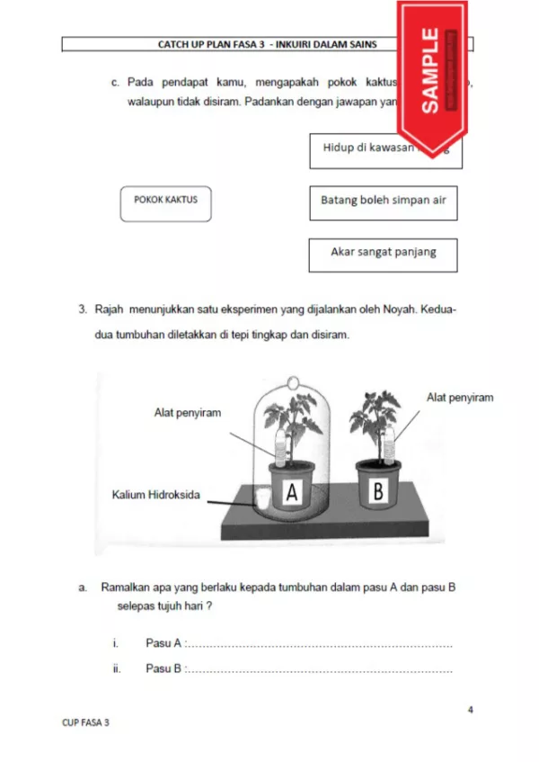 Catch Up Plan Sains Tahap 2 KSSR