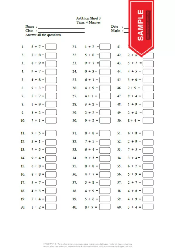 Catch Up Plan Matematik Tahun 4