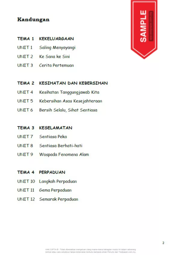 Soalan Latihan Topikal Bahasa Melayu Tahun 6 KSSR