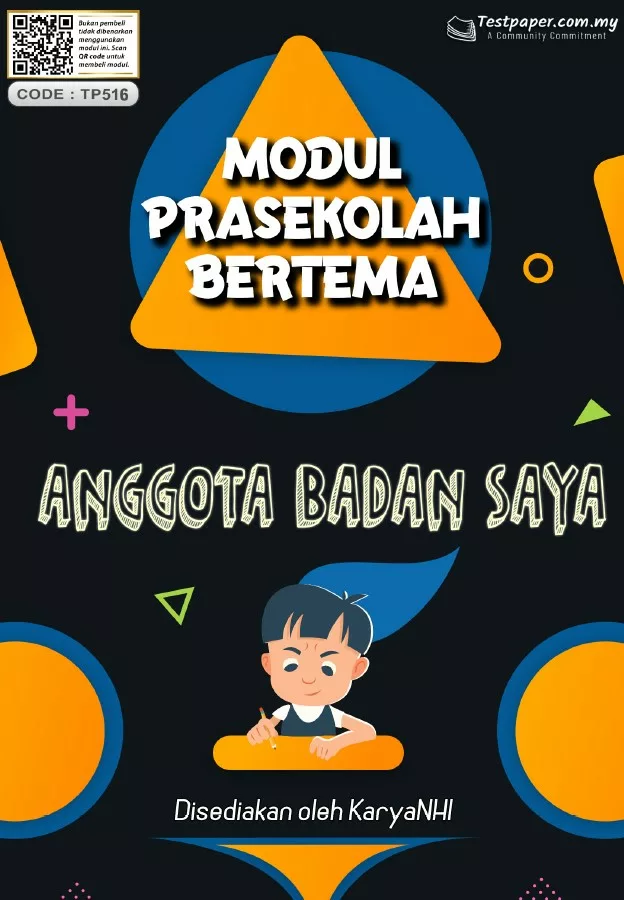 BBM Prasekolah Tema Anggota Badan Saya