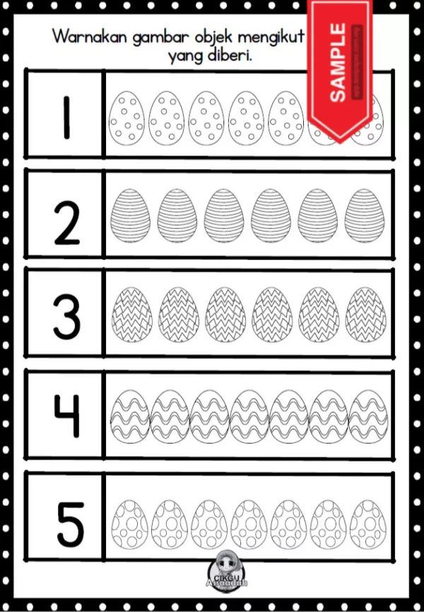 Soalan Latihan Mengira Matematik Prasekolah