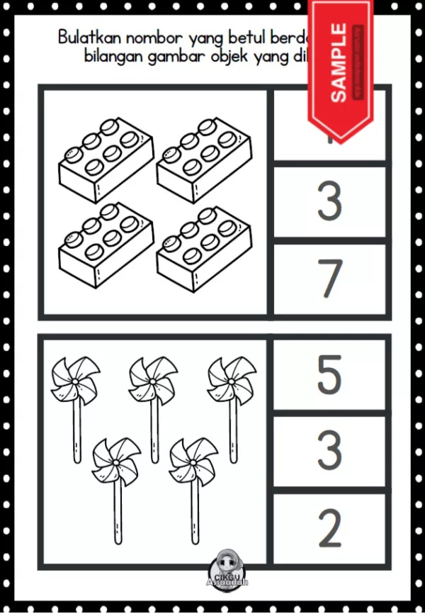 Soalan Latihan Mengira Matematik Prasekolah