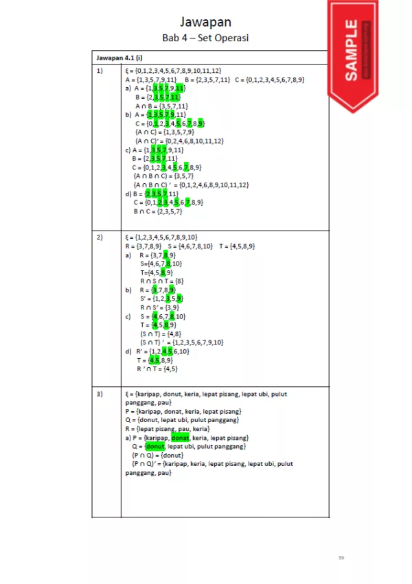 Soalan Latihan Peperiksaan Matematik Tingkatan 4