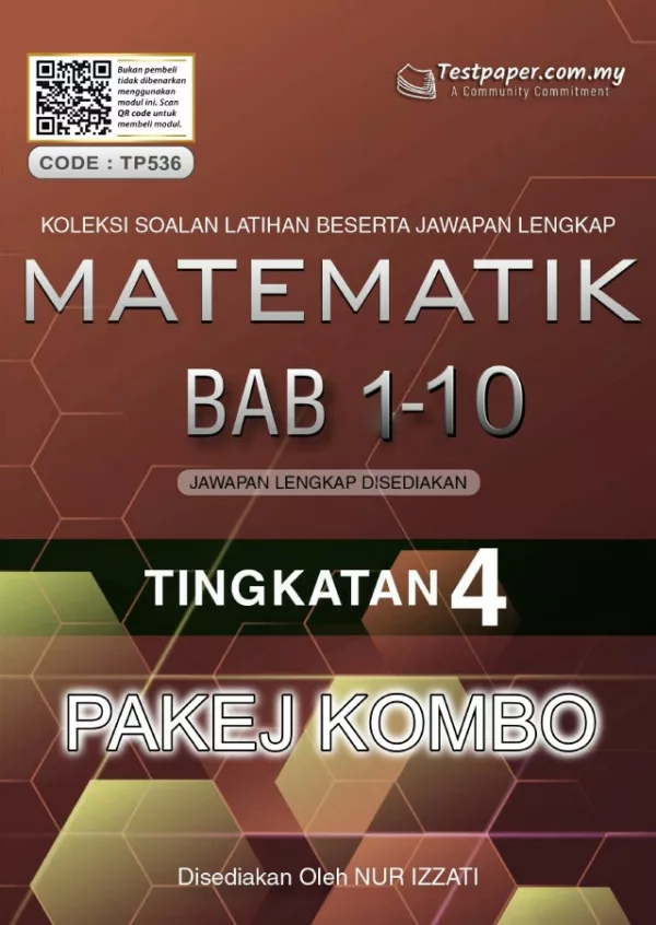 Soalan Latihan Peperiksaan Matematik Tingkatan 4 Bab 1-10