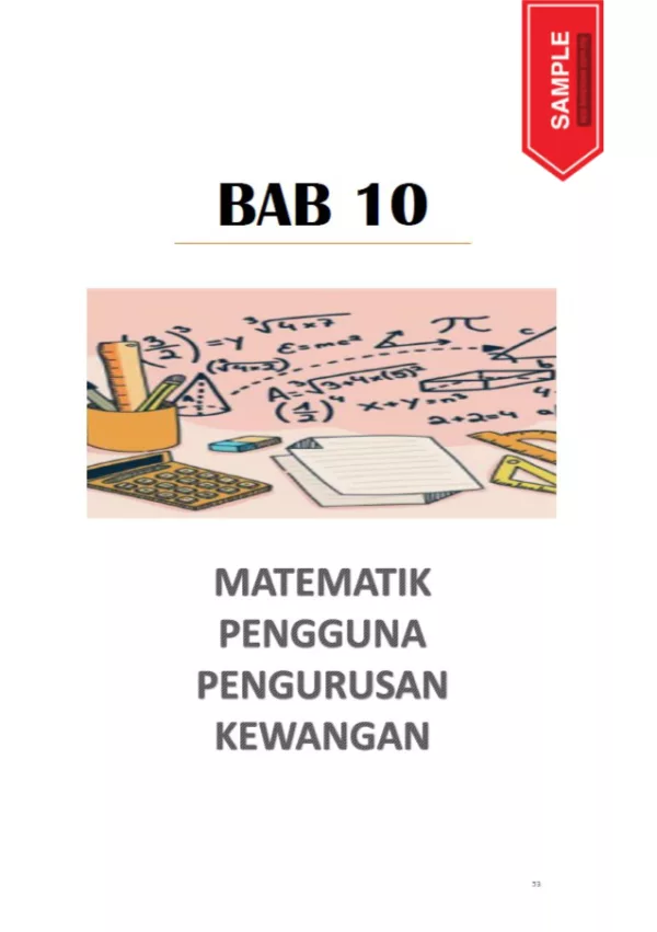 Soalan Latihan Peperiksaan Matematik Tingkatan 4 Bab 1-10