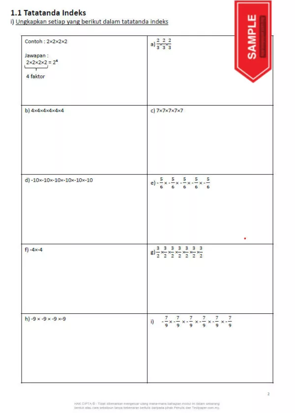 Soalan Latihan Matematik Tingkatan 3 KSSM Semua Bab