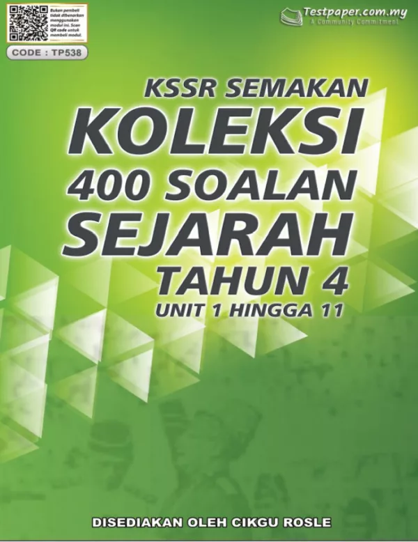 Himpunan Soalan Topikal Sejarah Tahun 4 KSSR