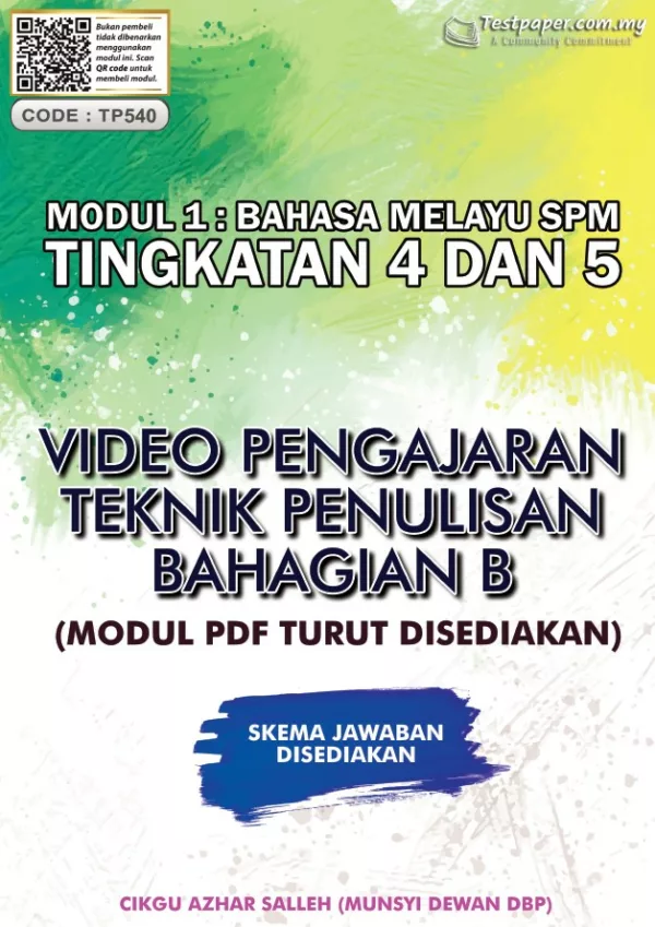 Video Pengajaran Teknik Penulisan Bahagian B BM SPM