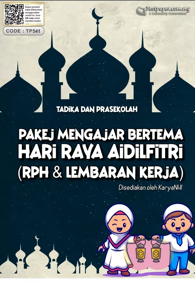 BBM Prasekolah Tema Hari Raya Aidilfitri