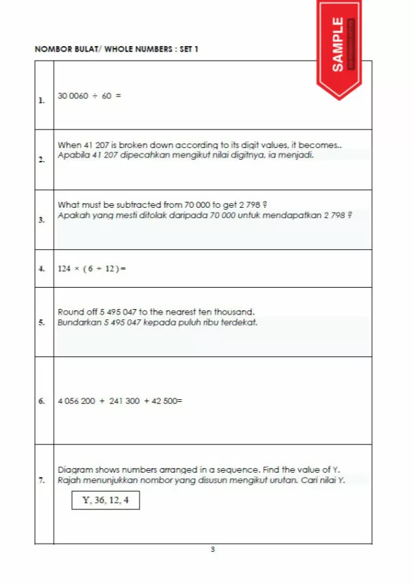 Soalan Latihan Matematik Tahap 2 DLP