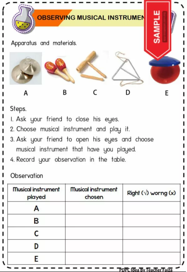 Science Practical Year 1