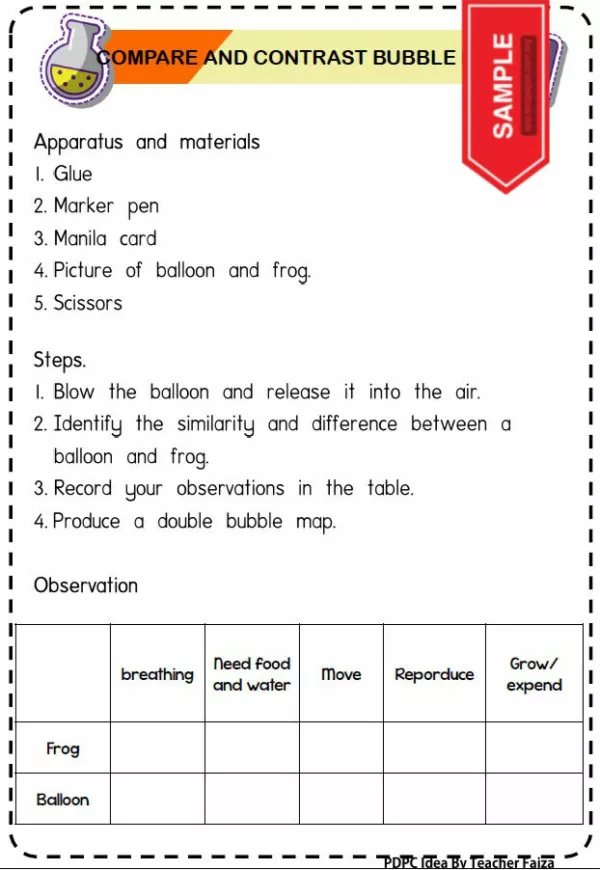 Science Practical Year 1